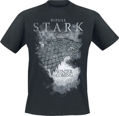 Game Of Thrones House Stark - Winter Is Coming Tričko černá