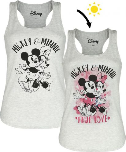Mickey & Minnie Mouse Minni Maus Dámský top šedá