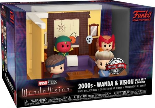 WandaVision 2000´s Wanda & Vision (with Billy & Tommy) (Mini Moments) Vinyl Figur Sberatelská postava standard