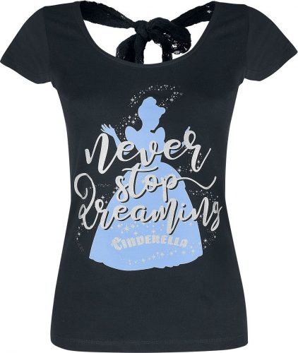 Cinderella Never Stop Dreaming Dámské tričko černá