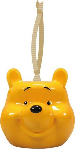 Medvídek Pu Pooh Vánocní ozdoba - koule žlutá/cerná