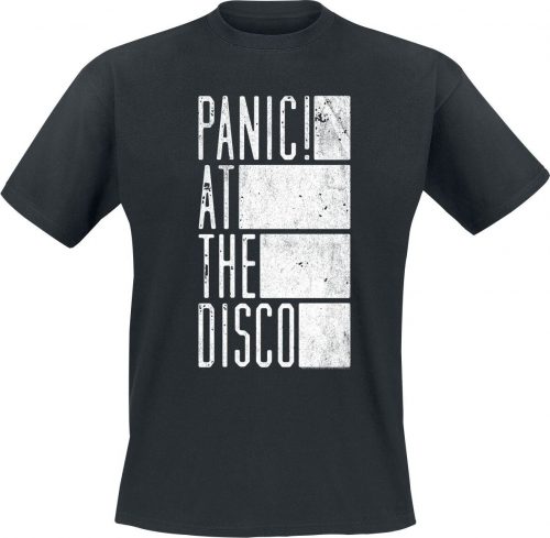 Panic! At The Disco Block Text Tričko černá
