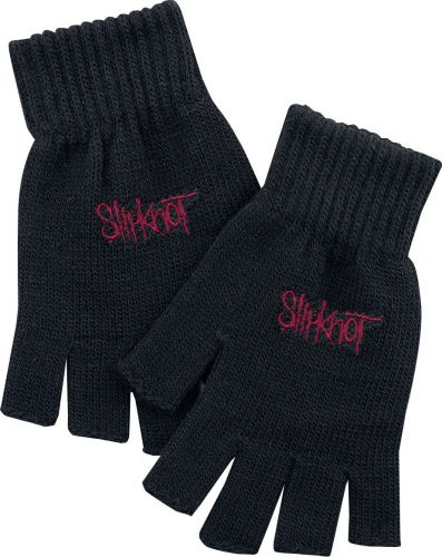 Slipknot Logo rukavice bez prstů černá