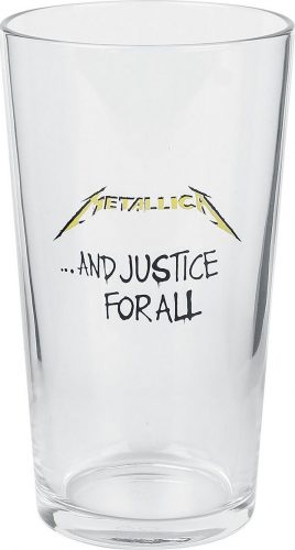 Metallica And Justice For All pivní sklenice transparentní