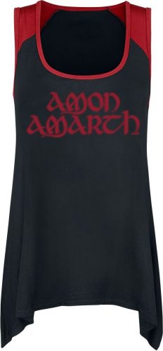 Amon Amarth Logo Šaty cerná/cervená