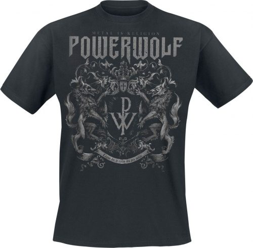 Powerwolf Crest - Metal Is Religion Tričko černá