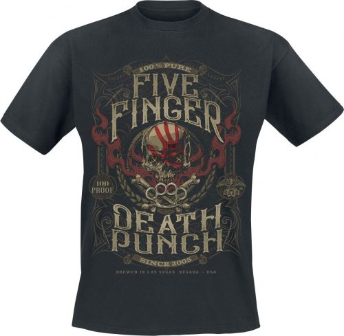 Five Finger Death Punch 100 Proof T-shirt Tričko černá