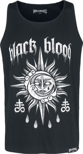 Black Blood by Gothicana Top se sluncem a měsícem Tank top černá