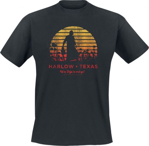 Texas Chainsaw Massacre Harlow Texas Tričko černá
