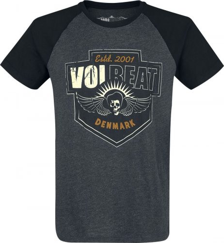 Volbeat Cross Tričko smíšená šedo-černá