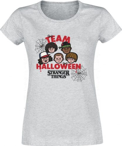 Stranger Things Team Halloween Dámské tričko šedá