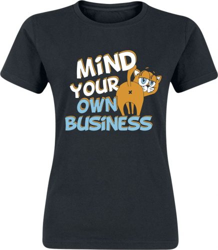 Tierisch Mind Your Own Business Dámské tričko černá