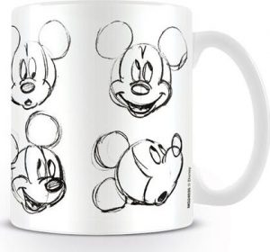 Mickey & Minnie Mouse Sketch Faces Hrnek standard
