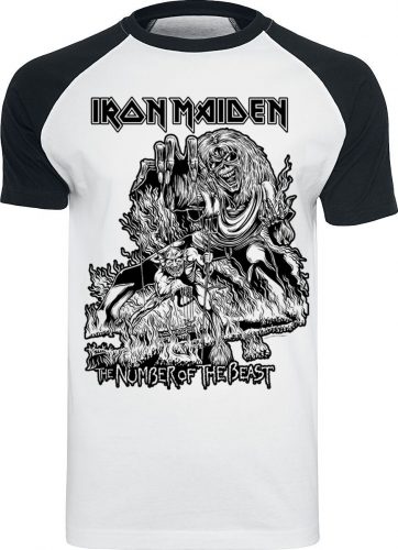 Iron Maiden Number Of The Beast Tričko bílá/cerná