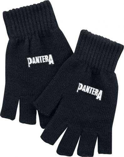 Pantera Logo rukavice bez prstů černá