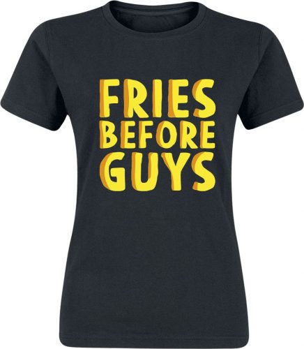 Food Fries Before Guys Dámské tričko černá