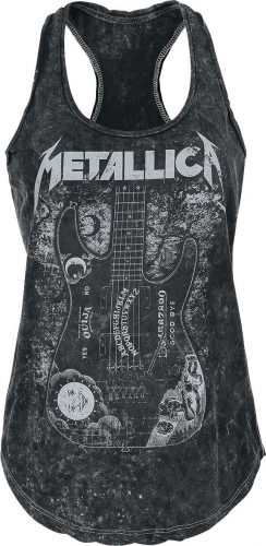 Metallica Ouija Guitar Dámský top černá