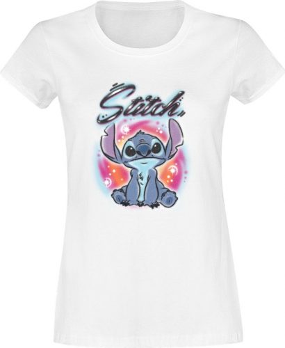 Lilo & Stitch Airbrush Stitch Dámské tričko bílá