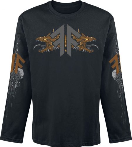 Amon Amarth Fafner's Gold Tričko s dlouhým rukávem černá