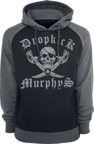 Dropkick Murphys Shipping Up To Boston Mikina s kapucí cerná/šedá