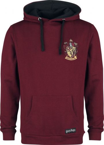 Harry Potter Gryffindor Mikina s kapucí burgundská červeň