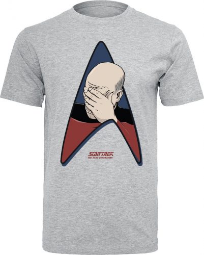 Star Trek Jean-Luc Picard - Facepalm Tričko prošedivelá