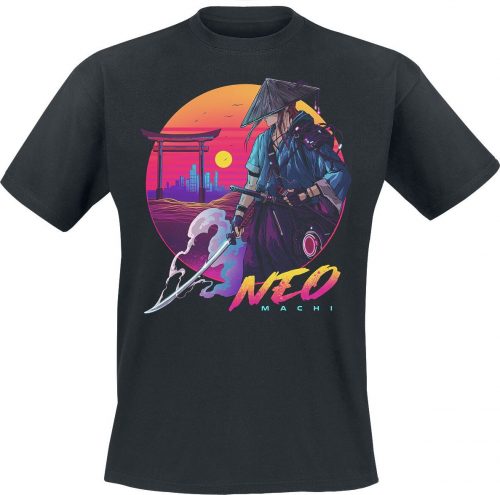NEOMACHI NEO-SAMURAI Tričko černá