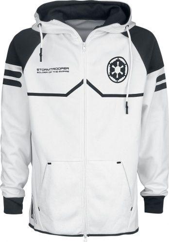 Star Wars Storm Trooper Mikina s kapucí na zip bílá