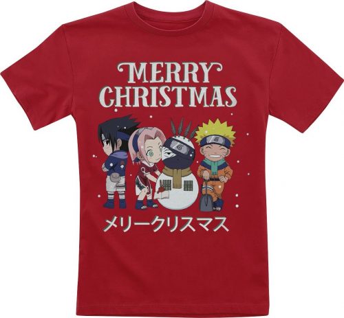 Naruto Kids - 1st Christmas detské tricko červená