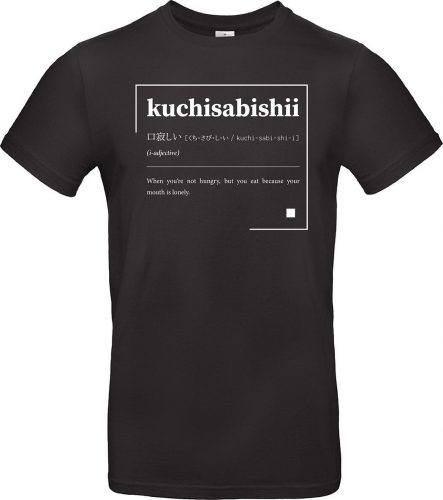 Zábavné tričko Kuchisabishii Tričko černá