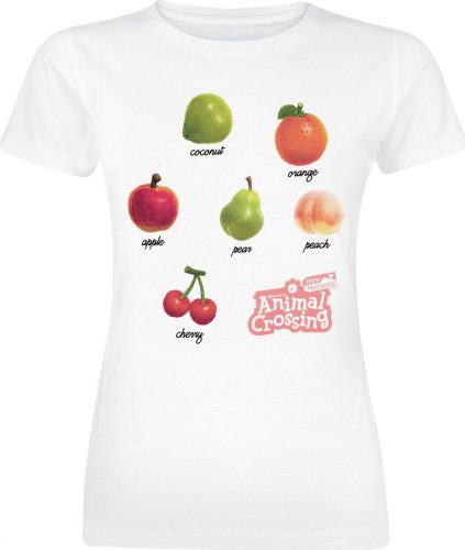 Animal Crossing Fruits and Trees Dámské tričko bílá