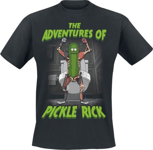 Rick And Morty The Adventures Of Pickle Rick Tričko černá