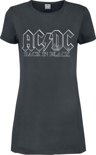 AC/DC Amplified Collection - Back In Black Šaty charcoal