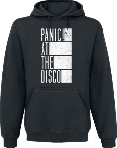 Panic! At The Disco Block Text Mikina s kapucí černá