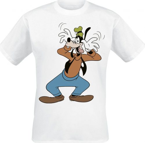 Mickey & Minnie Mouse Goofy Crazy Tričko bílá