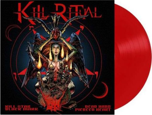 Kill Ritual Kill star black heart dead hand pierced heart LP barevný