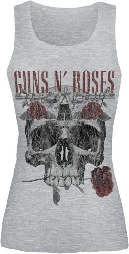 Guns N' Roses Flower Skull Dámský top prošedivelá