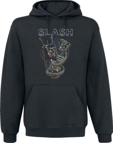 Slash Guitar Skull Snake Dámská mikina s kapucí černá