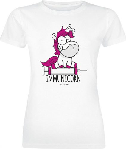 Einhorn Immunicorn Dámské tričko bílá