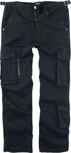 Black Premium by EMP Army Vintage Trousers Cargo kalhoty černá