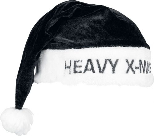 Heavy X-Mas Weihnachtsmütze vánocní cepice cerná/bílá