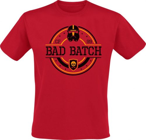 Star Wars The Bad Batch - The Ninety Nine Tričko červená