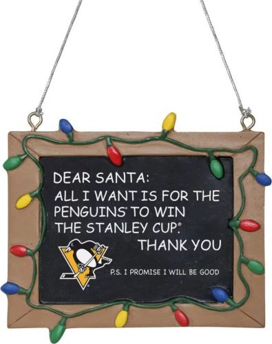 NHL Pittsburgh Penguins - Tafelschild Vánocní ozdoba - koule vícebarevný