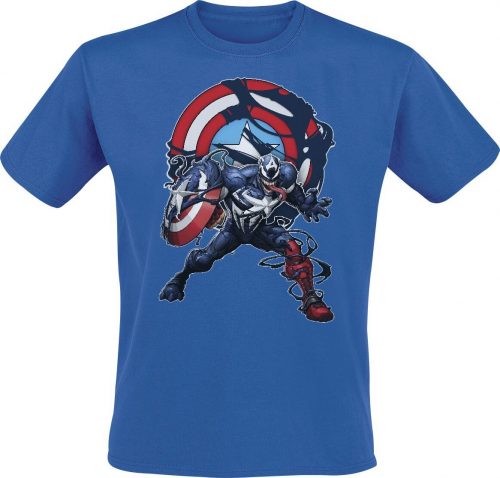 Venom (Marvel) Captain Venom Tričko modrá