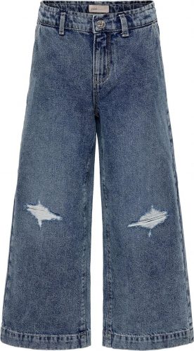 Kids Only Comet Wide Destroyed Jeans detské kalhoty modrá