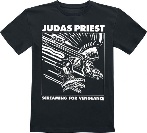 Judas Priest Kids - Colour Squared White detské tricko černá