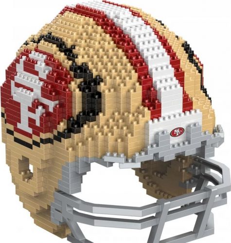 NFL San Francisco 49ers - 3D BRXLZ - Replika Helm Hracky vícebarevný