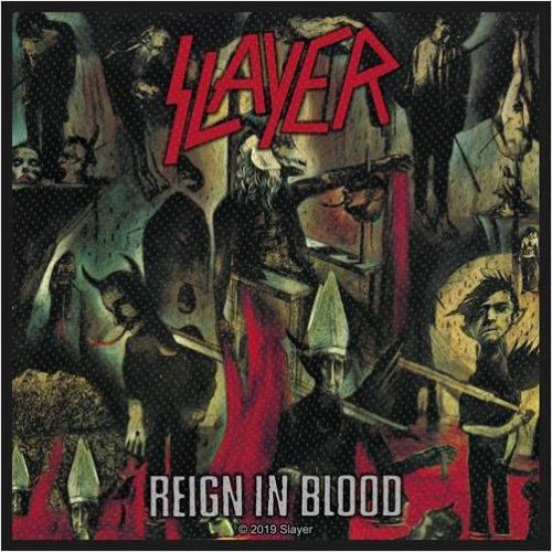 Slayer Reign In Blood nášivka vícebarevný