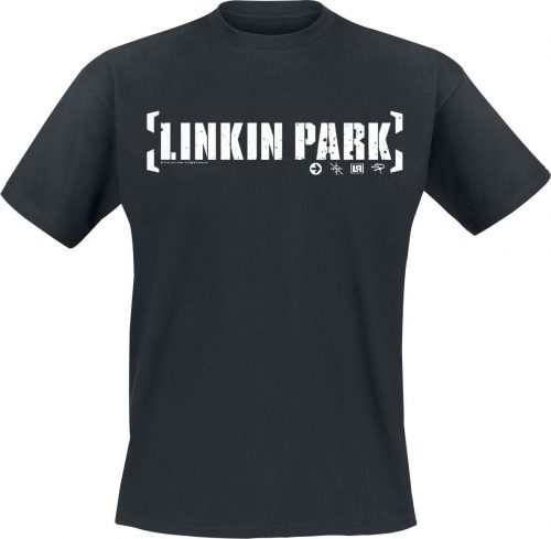 Linkin Park Bracket Logo Tričko černá