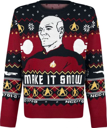 Star Trek Make It Snow Svetr vícebarevný